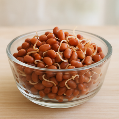 Steamed Red Lobia Sprouts