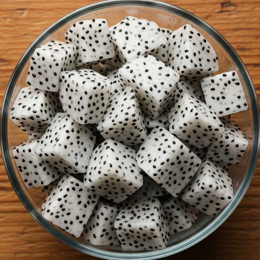 Chopped Dragon Fruit Bowl