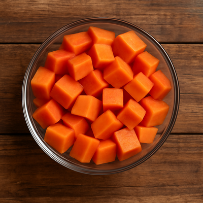 Chopped Papaya