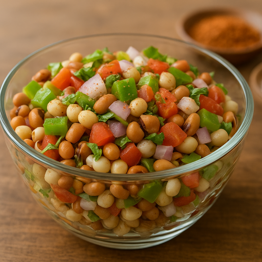 White Matar Red Lobia Bowl