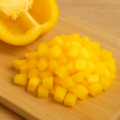 Chopped Yellow Bell Peppers